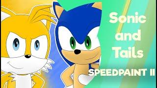 Sonic and Tails Speedpaint ll