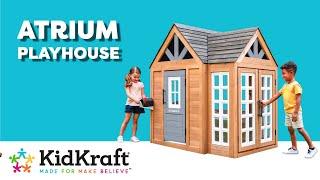 Atrium Playhouse I KidKraft Wooden Outdoor Playhouse