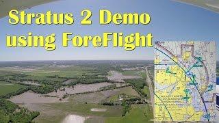 ForeFlight Stratus 2 Demo on a Extreme Crosswind Day