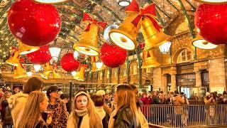 2024 London Christmas Lights Tour  Covent Garden & Seven Dials Christmas Lights Walk  4K HDR