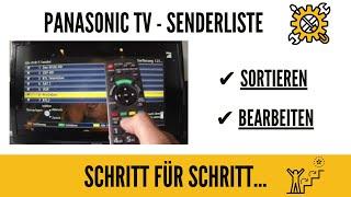 Panasonic TV Sender sortieren und Senderliste bearbeiten. GANZ EINFACH!