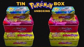 Unboxing SCARLET & VIOLET RAREST TIN BOXES | Unboxing Pokemon Tin Box #pokémon #pokemon #shorts