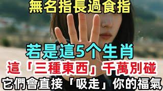 無名指長過食指，若是這5个生肖，這「三種東西」千萬別碰，它們會直接「吸走」你的福氣！#佛陀 #佛學 #佛法 #佛教 #修行#禅心语录