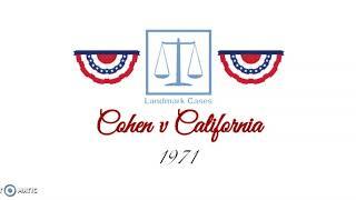 Cohen v California (1971)