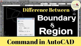 Create Boundary And Region in Autocad || Using Boundary Command || Using Region command in Autocad