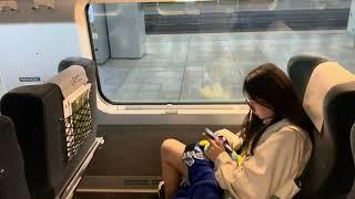 First class seats on KTX bullet train from Seoul Station to Busan