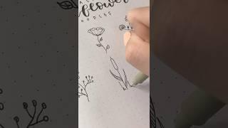 What are these called?! Easy wildflower doodle part 5 #drawing #bulletjournal #doodle