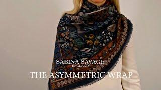 Sabina Savage Cashmere Scarf: How to tie the Asymmetric Wrap