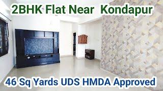 46 Sq Yards UDS || 2BHK Flat for sale in Hyderabad || HMDA Approved || Direct Owner