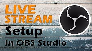 How To Setup A Live Stream In OBS Studio