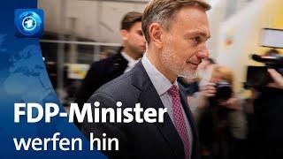 Nach Lindner-Rauswurf: Alle FDP-Minister verlassen Regierung