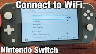 Nintendo Switch: How to Connect to Wifi Internet Network