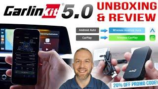 Carlinkit 5.0 (2air) Wireless Android Auto & Apple Carplay Adapter | Unboxing & Review