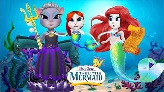 My talking Angela 2 | Ariel - Little Mermaid and her daughter  VS Ursula  new update | cosplay