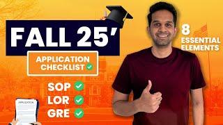 Ultimate Guide to Fall 2025 Applications| Essential Documents | MS in US