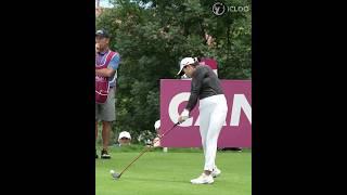 Rose Zhang's driver swing in slow motion