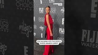 Zoe Saldana Is a Vision In Red @lionsgateplay   #shorts