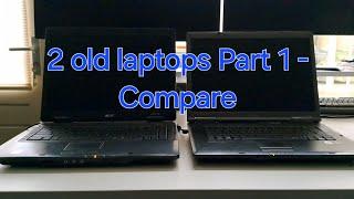 2 old laptops Part 1 - Compare (Acer Extensa 5220 & ESPRIMO Mobile Fujitsu Siemens)