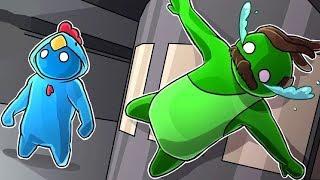 Дикий угар в игре Gang Beasts кооператив! Смешные Стиксены \ ганг битс