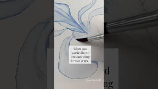 Would you like to paint watercolor transparent flowers with me? #easypainting #watercolorflowers