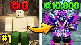 Noob To Godly With $10,000 Robux #1 Dungeon Quest