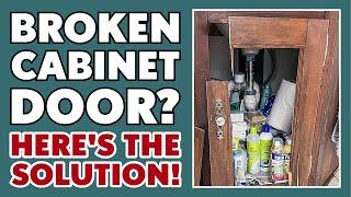 Broken Cabinet Door? No Problem! Easy DIY Repair