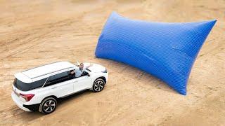 Car Test On World's Biggest Pillow 