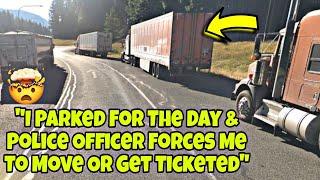 Police Officer Forces Truck Driver To Move Or Get Ticked Goes Wrong 