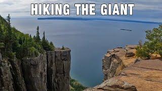 Hiking to the top of Sleeping Giant Provincial Park