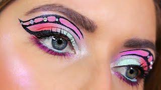 HOW TO: BUTTERFLY GRAPHIC EYELINER TUTORIAL  MAKEUP FOR BEGINNERS