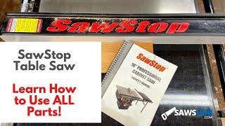 Table Saw Accessories: Overview of ALL the SawStop Extras