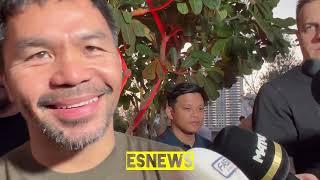 Pacquiao now in hall of fame talks Israel Vazquez passing