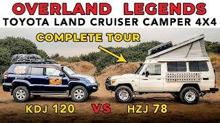 TOYOTA OVERLAND WALK THROUGH - Land Cruiser HZJ 78 Camper VS Prado 120 World Tourer 4WD
