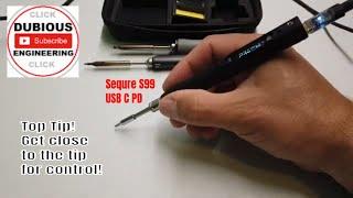 DuB-EnG: Sequre S99 66S USB C PD Soldering Iron - GET REALLY CLOSE TO THE TIP! - 500 Degrees C