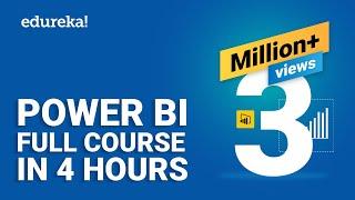 Power BI Full Course - Learn Power BI in 4 Hours | Power BI Tutorial for Beginners | Edureka