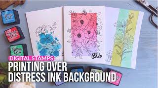 Dealing With Creative Slump & Printing Over Distress Background | Inspired By