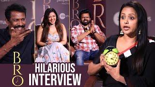 Anchor Suma Hilarious Interview With BRO Team | Sai Dharam Tej | Kethika | Samuthirakani