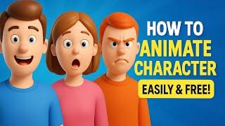 How to animate character easily and free(image to video) #howto #animation #lipsync