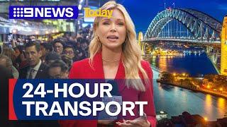 Experts warn of transport issues amid plans to convert Sydney into 24-hour city | 9 News Australia