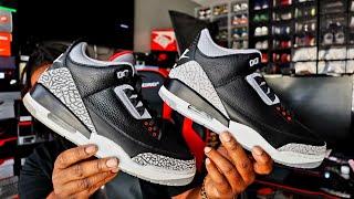 AIR JORDAN 3 BLACK CEMENT 2024!!! YA'LL GOT ME NERVOUS ABOUT THESE!!! WILL THEY BE WORTH IT!!!