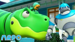 Dino Daniel Abduction | ARPO | Rob the Robot & Friends - Funny Kids TV