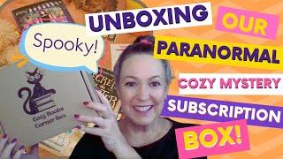 Unboxing A "Spooky" Paranormal Cozy Mystery Book Box Featuring Magical Murder Mysteries