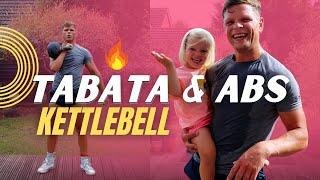 Intense "TABATA" + ABS Kettlebell Workout for Busy Dads