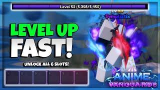 Fastest Way To Level Up In Anime Vanguards Update 0.5!