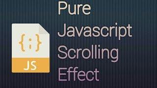 pure javascript scroll animation