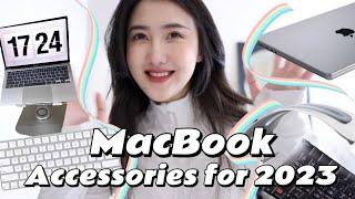 2023年8個學生/博主最愛的Macbook配件！增高架｜磁吸膜｜晶透殼｜鍵盤｜收納架......8 MUST HAVE MacBook Pro Accessories For 2023～