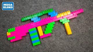 TUTORIAL How to Make Shooting Toy From Mega Lego Blocks BUILDING ASMR SATISFYING DIY#207