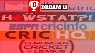 Cricmetric Howstat EspnCricinfo pe T20R Crichq Rotowire Ecs T10 Players ke Stats kaise check kare