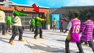 Franklin Green Gang Vs Ballas Gang in GTA 5 !