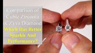 Cubic Zirconia (CZ) vs Diamond [Comparison in Different Lightings]